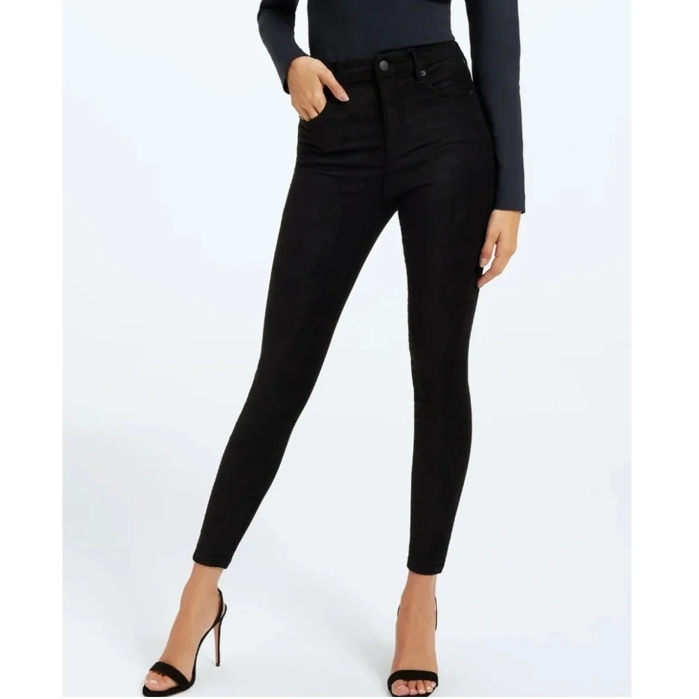 Good American GOOD LEGS FAUX SUEDE PANTS